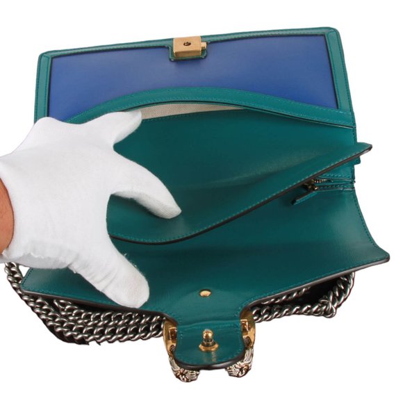 Authentic Gucci Limited Edition Green and Blue Dionysus Shoulder Bag - Picture 15 of 16